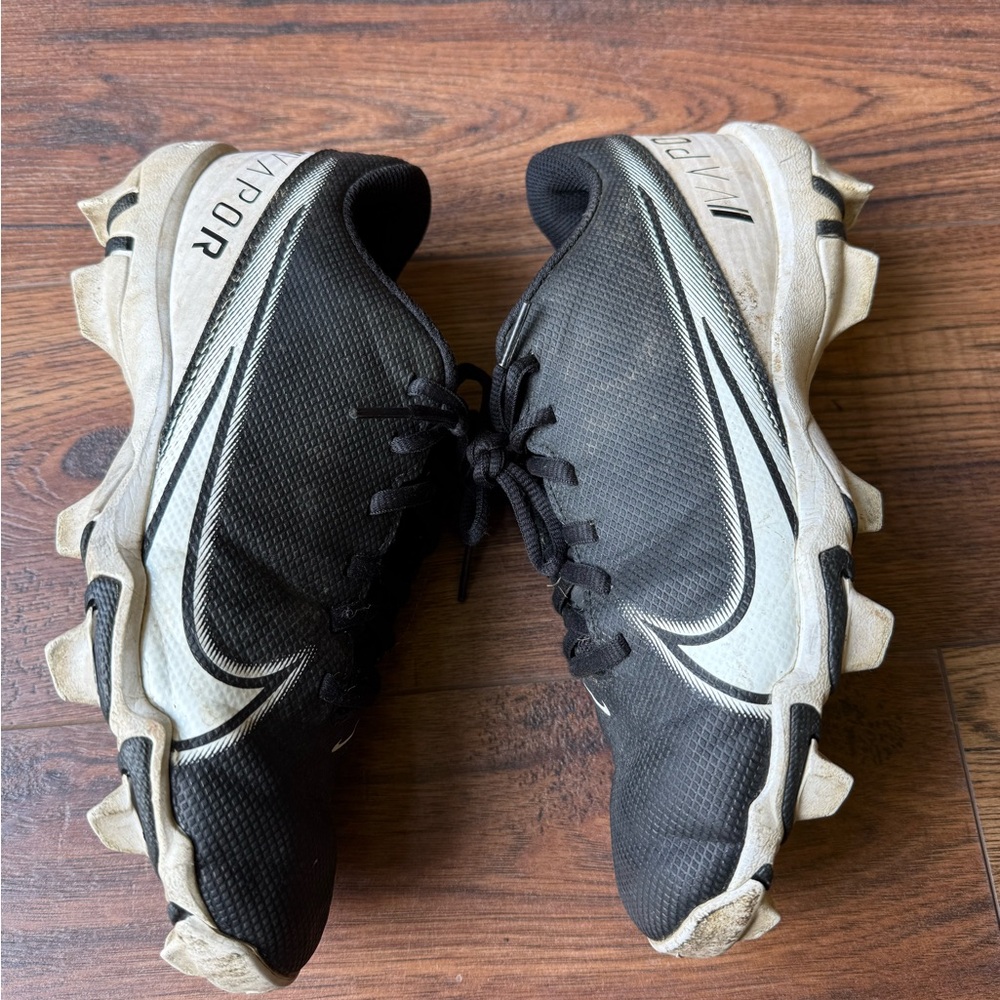Nike Vapor Black and White Football Cleets